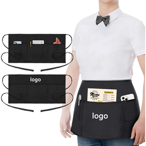 Delantal de Media Manga Impermeable con Logotipo Personalizado para Cocina, Limpieza, <span class=keywords><strong>Restaurante</strong></span>, Bajo Pedido Mínimo, Transpirable, para Peluquería, Barbería, Salón de Belleza - Product Image 4