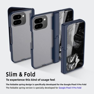 การจัดหาสินค้าข้ามพรมแดนสำหรับ Google Pixel 9 Pro Fold พร้อมเคสแบบพับได้ที่มีขาตั้งแบบปรับได้ - Product Image 2