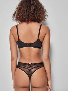 Lingerie Sexy donna <span class=keywords><strong>reggiseno</strong></span> imbottito in pizzo e brevi set taglia 2 pezzi intimo completo tazza 75-85 coppetta D - Product Image 2