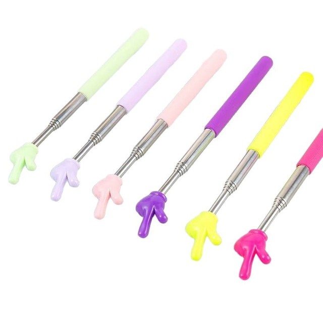 Reading Mini Hand Retractable Pointer Stick for Presentation Kids Learning Toys Telescopic Stainless Steel Scratcher Tool Toy