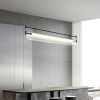 Nouveau Lustre Long Minimaliste Moderne pour Salon et Salle à Manger, Suspension Créative Nordique pour Bureau et Maison