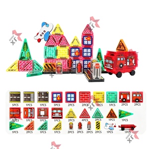 Juego de Bloques Magnéticos de Construcción 2026 Trend Travel Case, 52 Piezas, Camión de Bomberos Mini, con Caja Metálica Portátil - Product Image 6