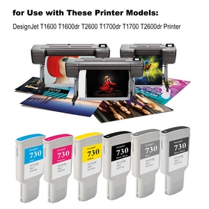 for hp 730 design jet ink cartridges photo black (300 ml) for plotter T1600 T1700 <b>Printer</b> Ink Compatible hp 730 ink cartridge - Product Image 5