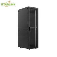 Armoire réseau Starlink Standard 32U 19 pouces pour centre de données avec porte en verre et ventilateurs de refroidissement