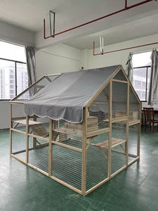 Casetta per Gatti in Legno Extra Large da Esterno con Recinto - Product Image 5