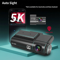 Caméra de tableau de bord EM60 avec double objectif (avant 4K, arrière 2K), Wi-Fi, grand angle 150°, WDR, vision nocturne supérieure, contrôle par application, mode stationnement et ADAS