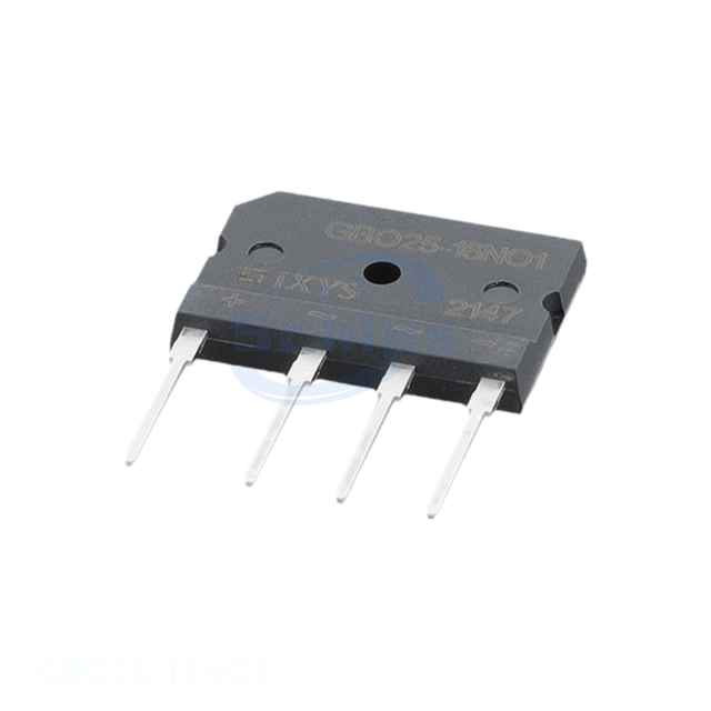 GBO25-12NO1 4-SIP GBO Diode Bridge Rectifier 1.2KV 25A Through Hole Electronics Component