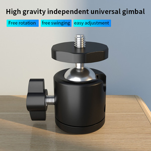 Siyingy01 Gimbal360-Degree <span class=keywords><strong>Mini</strong></span> Bóng Đầu Chân Máy Bền Hợp Kim Nhôm 1/4 3/8 Vít Núi Di Động Đứng Cho Dv Máy Ảnh DSLR - Product Image 1