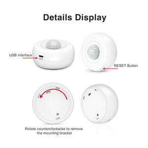 Meilleure Vente : Détecteur <span class=keywords><strong>de</strong></span> <span class=keywords><strong>Mouvement</strong></span> WiFi PIR Tuya Smart à 360 Degrés pour Installation au Plafond, Anti-Vol Domestique PST-HW400B - Product Image 6