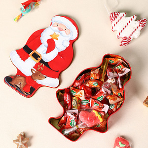 Boîte de rangement en métal Père Noël Mystique Arts, décoration de Noël, conteneur à bonbons et collations, ornement de bureau - Product Image 2