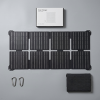 Chargeur solaire pliable 25W USB-C à charge rapide, panneau solaire monocristallin portable pour la randonnée, le camping et les activités de plein air