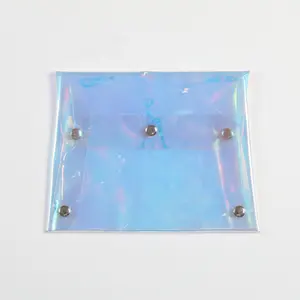 Atacado PVC Transparente À Prova D' Água File Bag Bolsa De Documento B8 Saco De Documento De Plástico Saco De Vinil Holográfico