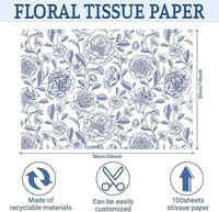 Papier de soie d'emballage personnalisé de luxe écologique avec logo imprimé sur mesure pour vêtements et chaussures MT Heaven Custom