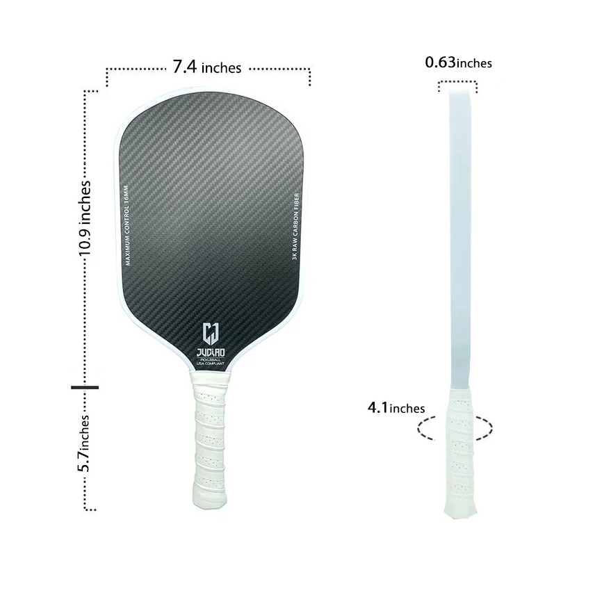 JUCIAO 3K Raw Carbon Fiber T700 Pickleball Paddle - Durable