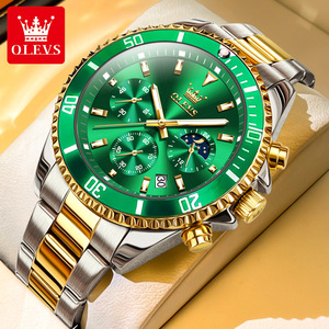 OLVES 2870 Relojes de hombre Marca superior Reloj de negocios Hombres Cronógrafo Reloj de pulsera de cuarzo Fecha Hombre Relogio Masculino - Product Image 1