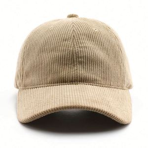 Wholesale Blank <b>Plain</b> Casquette Dad Hat Unisex 6 Panel Corduroy for Outdoor Travel <b>Baseball</b> <b>Caps</b> Promotion Gift - Product Image 2