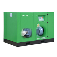 Petit compresseur d'air à vis rotatif monophasé 220V-240V à usage domestique 8bar ~ 10bar 4kW 360L/min PM VSD avec réservoir récepteur d'air