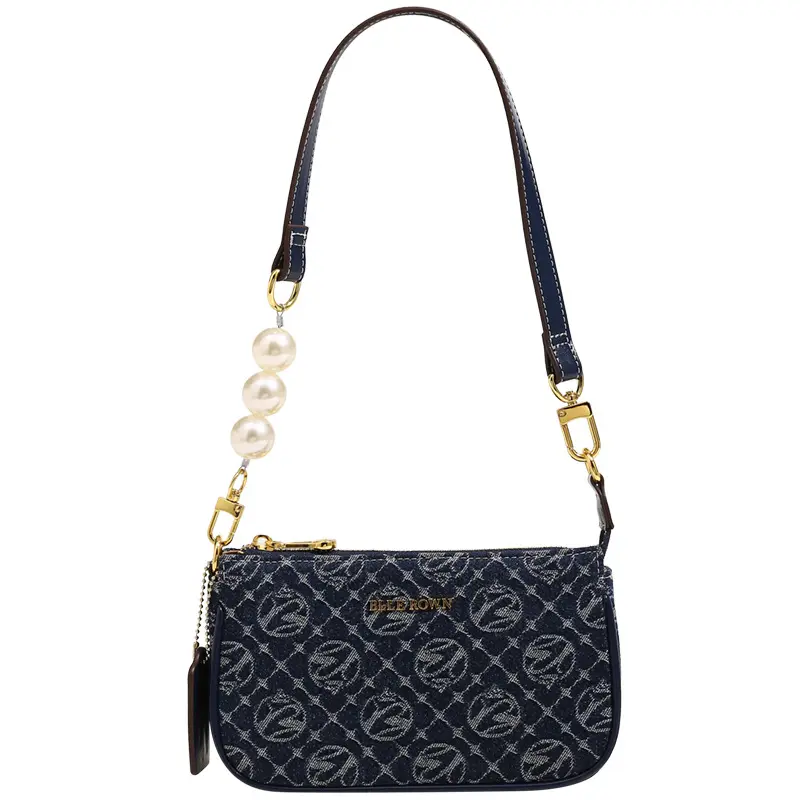 2024 트렌드 주머니 Main Femme 브랜드 하이 퀄리티 진주 겨드랑이와 작은 독특한 가방 새로운 숙녀 아름다운 핸드백 지갑