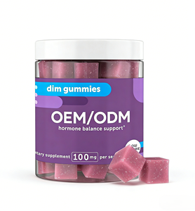 Gomitas DIM sin azúcar para hombres y mujeres, personalizadas por la fábrica, OEM/ODM, con biotina para el equilibrio hormonal. - Product Image 2