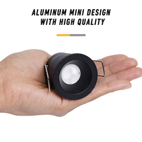 Spot encastré anti-éblouissement 3,7W en aluminium pur, non dimmable, pour vitrine