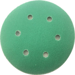 <span class=keywords><strong>Disque</strong></span> à crochets et boucles de <span class=keywords><strong>125</strong></span> mm, grain 80 #   Céramique rouge 6 trous 100 mm 100 pièces/carton OBM/OEM personnalisable en <span class=keywords><strong>bois</strong></span> - Product Image 3