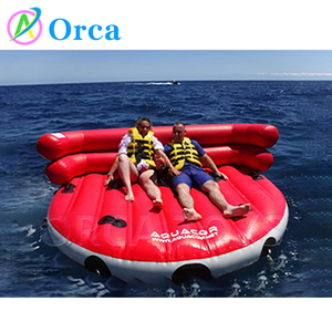 ท่อเป่าลมพีวีซีเป่าลม4ตัวของเล่นลอยน้ำได้ท่อบินได้สำหรับเจ็ตสกีและสกีน้ำผลิตตามสั่ง - Product Image 6