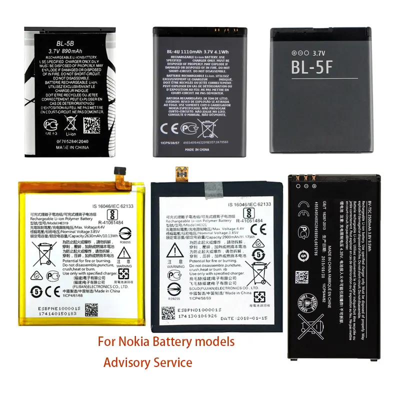 bl 5c battery for original nokia N73 E66 E65 6.1 8.1 1.3 6300 6120 6150 3210 8 N95 6310i bl- 5C 3315 7 PLUS 3 3310 8110 battery