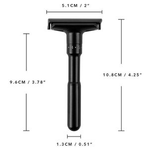 Rasoir Scooter électrique à Double tranchant, lames à Double tranchant en acier inoxydable, rasoir à cheveux noirs réglable pour les soins des hommes - Product Image 3