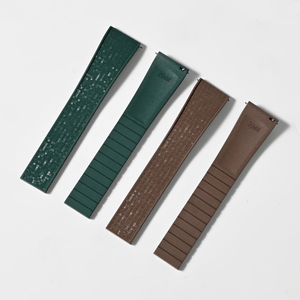 Bracelet en caoutchouc FKM CTS pour Omega et <span class=keywords><strong>Tissot</strong></span>, à libération rapide, 18 mm 22 mm, texture à carreaux, en fluororubber - Product Image 6