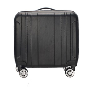 Carry-On Suitcase 18-Inch <b>Pc</b> Material Water Resistant Swivel <b>Wheels</b> Solid Color Unisex Luggage For Leisure Travel - Product Image 1