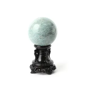 Gems fornecedor chinês Natural Rock Healing TianHe pedra Quartz Crystal Stone Ball ornamento extravagante para casa