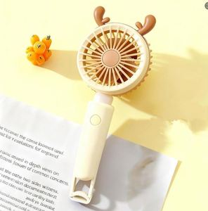 Nuevo Ventilador de Mano con Orejas de Oso, Gato, Conejo y Ciervo, con Gancho y Luz - Product Image 4