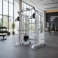 Machine Smith multifonctionnelle en acier, avec Pec-Deck, rack à squats et cage de puissance, pour usage commercial et professionnel en salle de sport