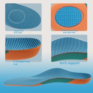 Semelles orthopédiques de soutien de la voûte plantaire, absorption des chocs, talonnettes en <span class=keywords><strong>U</strong></span> massantes, inserts antidérapants pour pieds plats et soulagement de la douleur au pied - Product Image 3