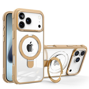 Funda de teléfono con soporte de anillo magnético a prueba de golpes transparente para <span class=keywords><strong>iPhone</strong></span> 17 Pro Max - Product Image 2