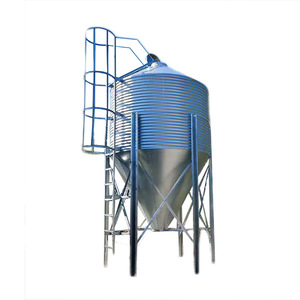 Petite capacité 3-30 tonnes de ferme de volaille utilisent le silo de granule de stockage d'acier inoxydable - Product Image 1