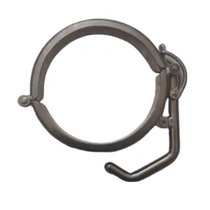 Manufacturer Quick Lock Pipe Clamp Ring for Ducting Pipe System Quick Release Tube Clamp Drum Locking Ring