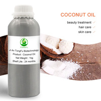 Approvisionnement d'usine 100% huile de noix de coco vierge biologique pure prix en vrac pressé à froid pour corps cheveux soins de la peau cosmétique nourrissant raffermissant
