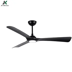 JK ZS-52-22030LK-WH-PB Led ventilatore da soffitto fantasia bianco 3 ABS pale motore a corrente alternata ventilatore da soffitto con luce