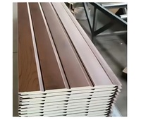 Panneaux de bardage en PU sculpté métallique, panneaux muraux extérieurs isolés, panneaux décoratifs en mousse de polyuréthane isolante