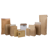 Enveloppes d'expédition en papier kraft laminé biodégradable personnalisées avec poignée pour chaussures et vêtements