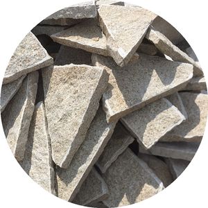 Pavés de forme irrégulière <span class=keywords><strong>en</strong></span> <span class=keywords><strong>granit</strong></span> jaune pour allée de patio à des prix abordables - Product Image 1