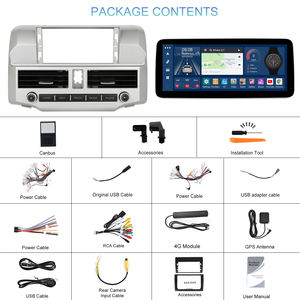 Radio de Coche Android Podofo de 12.3'' con 8 Núcleos, 4+64G, <span class=keywords><strong>CarPlay</strong></span>/Android Auto/GPS/WIFI/RDS/DSP/IPS para Toyota 4Runner 2007-2021, Venta al Por Mayor - Product Image 6