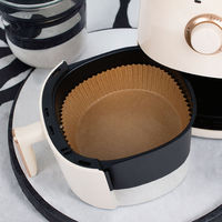 Papiers de cuisson carrés de 8 pouces pour friteuse à air, résistants à la chaleur, antiadhésifs, résistants à l'huile, jetables, en papier sulfurisé pour paniers de friteuse à air de 5 à 8 litres