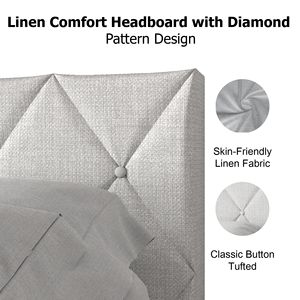 Ensemble <span class=keywords><strong>de</strong></span> meubles <span class=keywords><strong>de</strong></span> décoration intérieure d'appartement en <span class=keywords><strong>bois</strong></span> massif moderne avec cadre <span class=keywords><strong>de</strong></span> <span class=keywords><strong>lit</strong></span>, pied <span class=keywords><strong>de</strong></span> <span class=keywords><strong>lit</strong></span> et tête <span class=keywords><strong>de</strong></span> <span class=keywords><strong>lit</strong></span> en tissu - Product Image 6