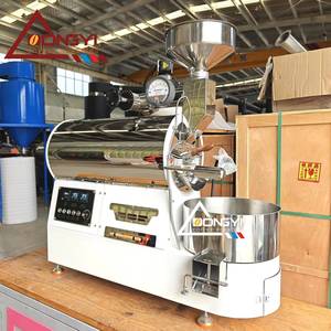 Torréfacteurs à café électriques/<span class=keywords><strong>gaz</strong></span> 2kg 1kg 500g pour usage commercial, machine à torréfier en promotion, torréfacteurs connectés Artisan pour ordinateur - Product Image 1