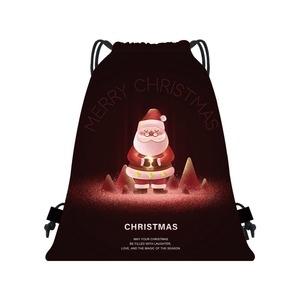 Custom <b>Drawstring</b> Backpacks Gift <b>Bags</b> Custom Printed Stylish Personalized Cute Lightweight Christmas Promotion <b>Drawstring</b> <b>Bag</b> - Product Image 3