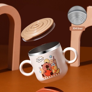 Vaso <span class=keywords><strong>Infantil</strong></span> <span class=keywords><strong>de</strong></span> Acero Inoxidable 316 con Tapa Antiderrames, Vaso para Bebés <span class=keywords><strong>de</strong></span> Jardín <span class=keywords><strong>de</strong></span> Infancia, Vaso para <span class=keywords><strong>Leche</strong></span> con Escala - Product Image 6