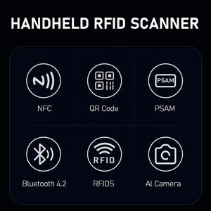 Flbots Trọng lượng nhẹ thẻ RFID Scanner Android 13 cầm tay UHF xách tay RFID Reader NFC chức năng Long Range 865 ~ 928 MHz nhiệm vụ ánh sáng - Product Image 6