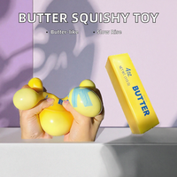 Jouet Squishy en forme de beurre à remontée lente, jouet sensoriel anti-stress à presser, vente en gros pour revendeurs